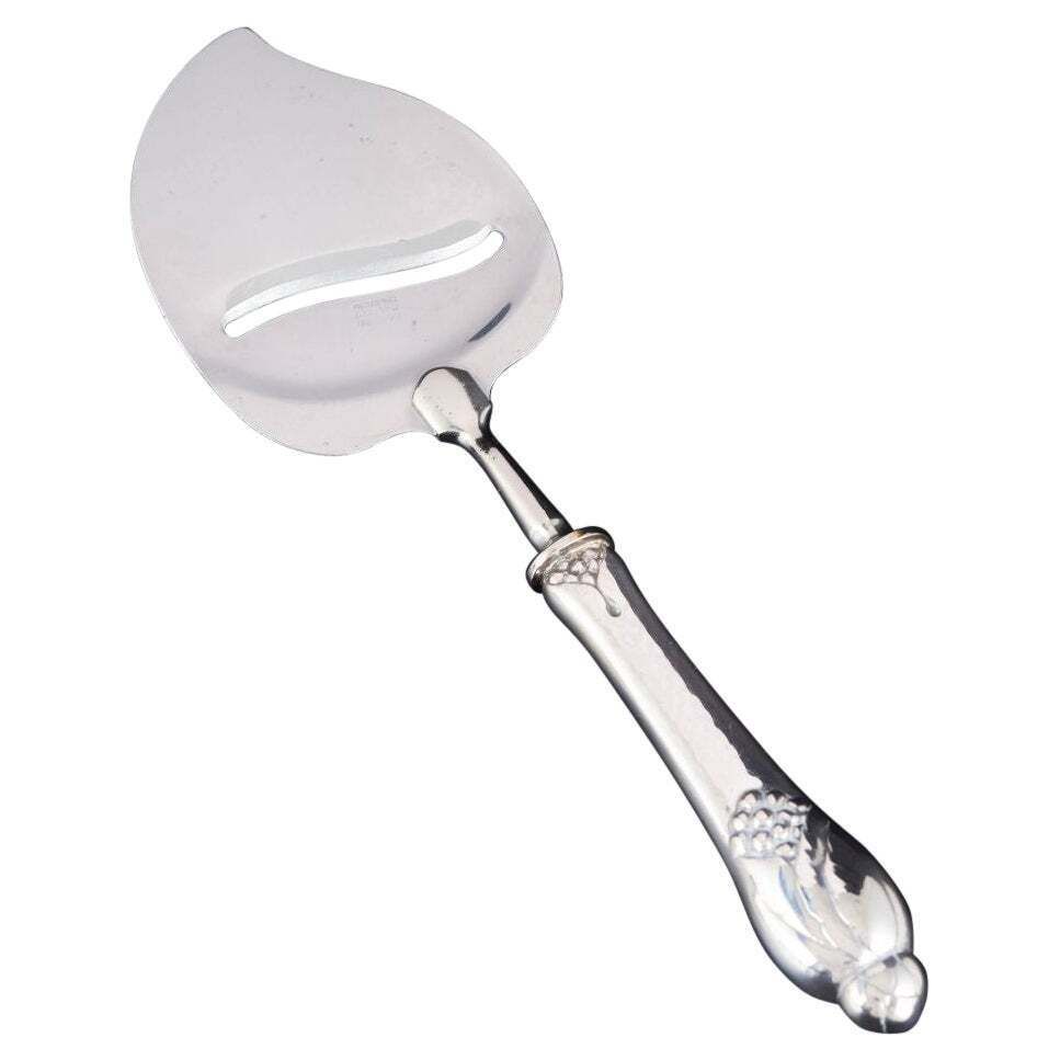 Coupe-fromage Evald Nielsen en argent et acier inoxydable, années 1920