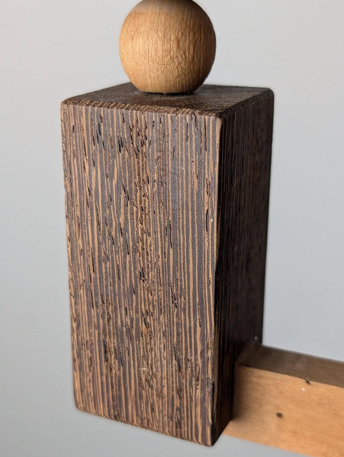 photo vinterior Danish Art Deco Style Wooden Candle Chandelier, 1970s