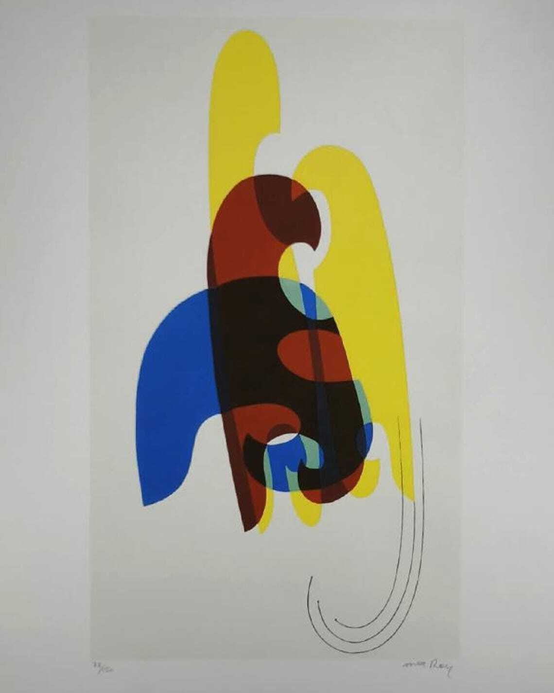 Lithographie en édition limitée de Man Ray, années 1970. Signature de l'auteur et numérotation au crayon. photo furniture