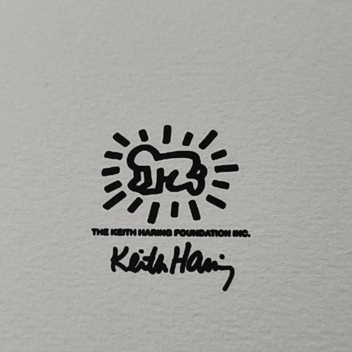 Keith Haring gelimiteerde editie lithografie uit de jaren 1990, genummerd in potlood.°°°°Ddp-verzending naar het Verenigd Koninkrijk, met vooruitbetaalde invoerrechten. photo 370.0