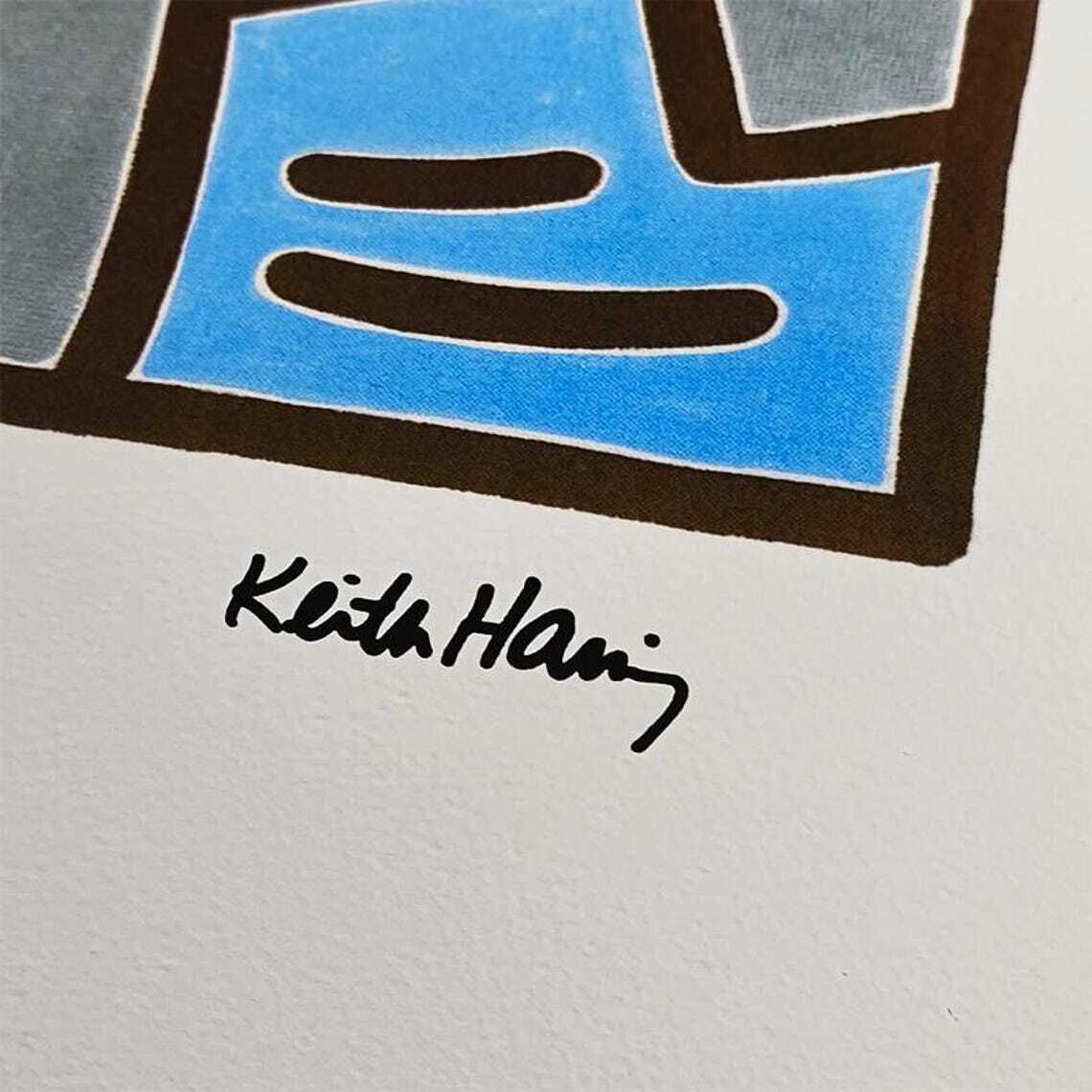 Lithographie en édition limitée Keith Haring, numérotée au crayon, années 1990. photo for sale