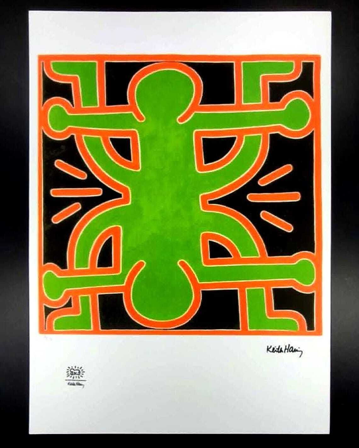 Lithographie en édition limitée Keith Haring, numérotée au crayon, années 1990.