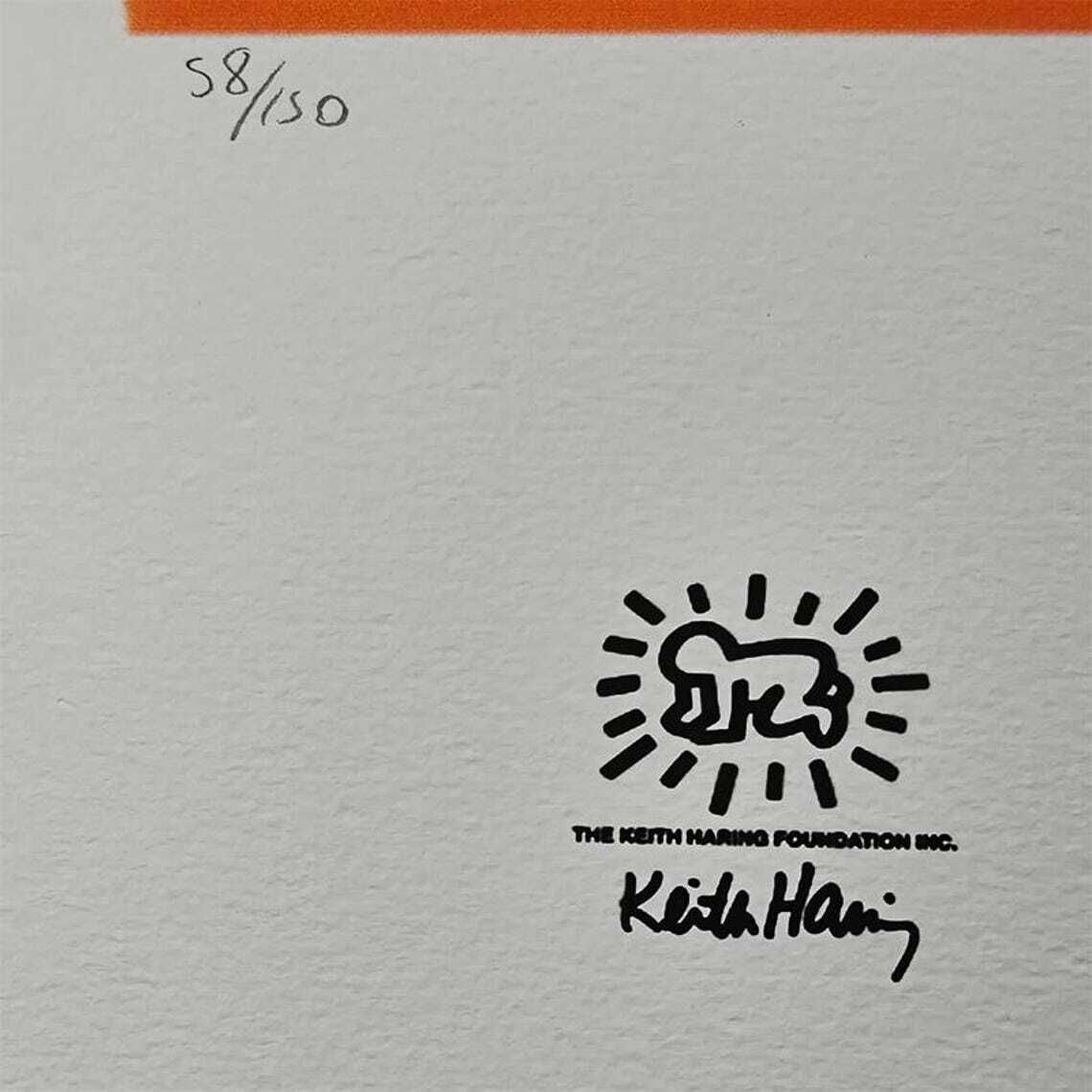 Lithographie en édition limitée Keith Haring, numérotée au crayon, années 1990. photo 370.0