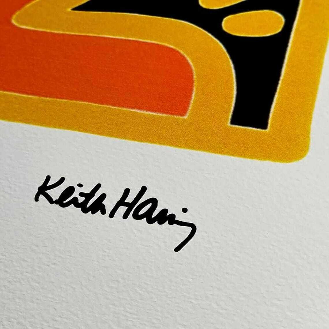 Lithographie en édition limitée Keith Haring, années 1990, numérotée au crayon photo for sale