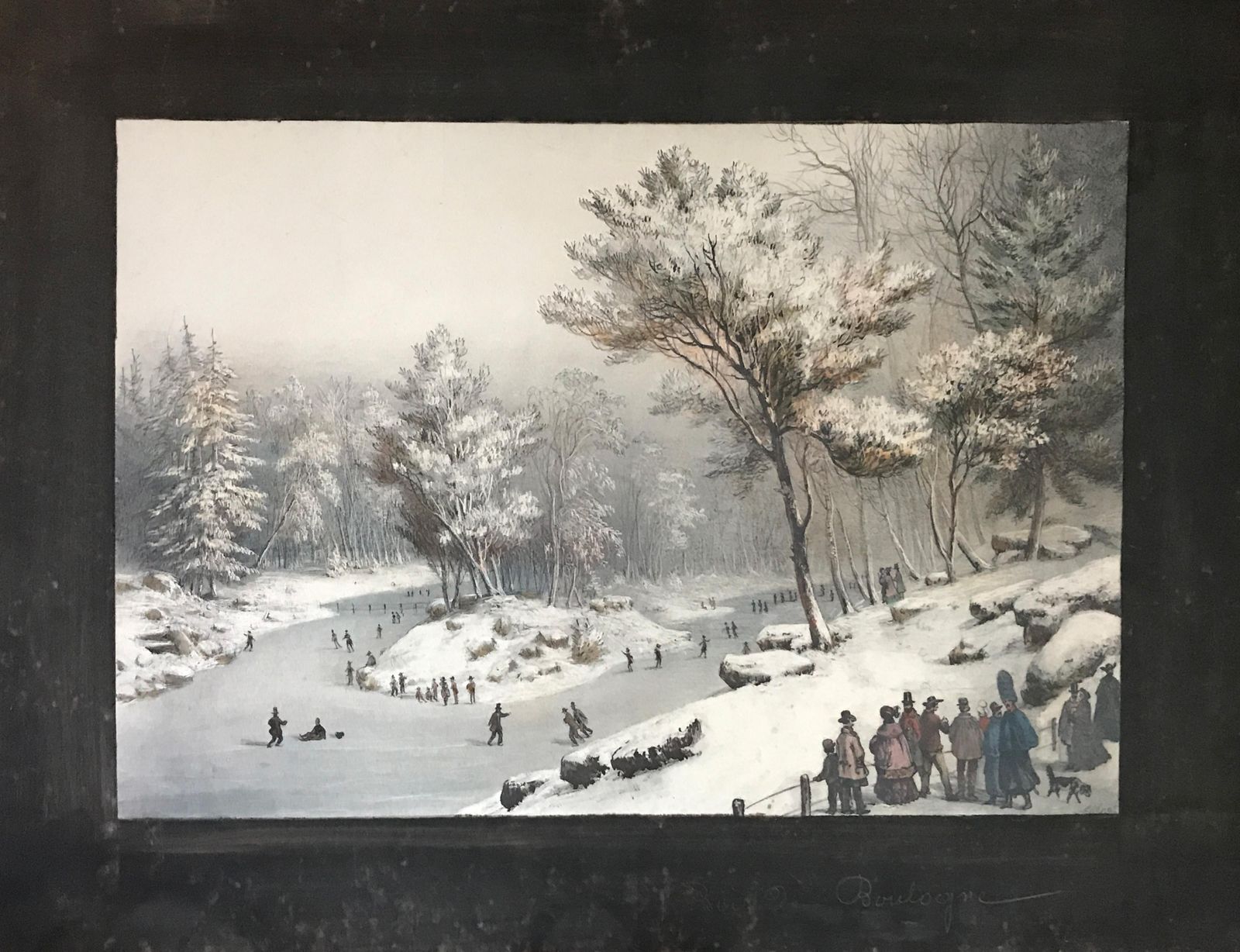 Pair Of Double Sided 19th Century European Watercolours – Paris, Venice photo for sale