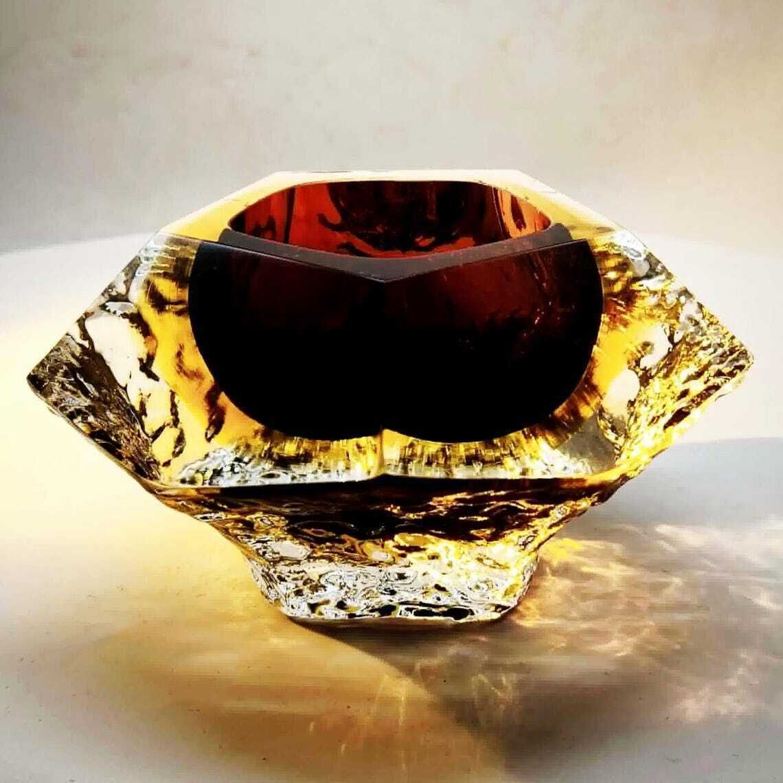Cendrier ou vide-poche en verre de Murano, par Flavio Poli pour Seguso, années 1960, Italie. photo buy