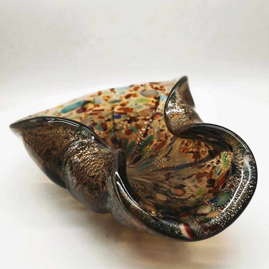 1950s Big Ashtray In Murano Glass Attributed To Dino Martens. Made In Italy. 20cm / photo buy