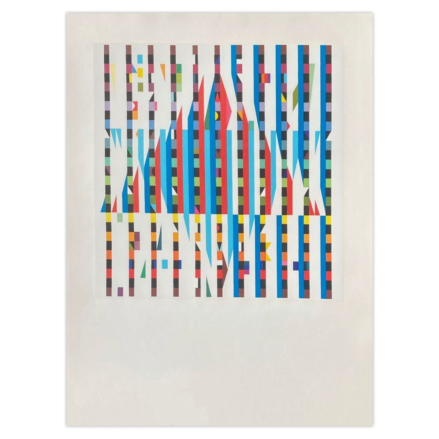 Yaacov Agam Screenprint Expo 71   Semaine D'israël (Avl)
