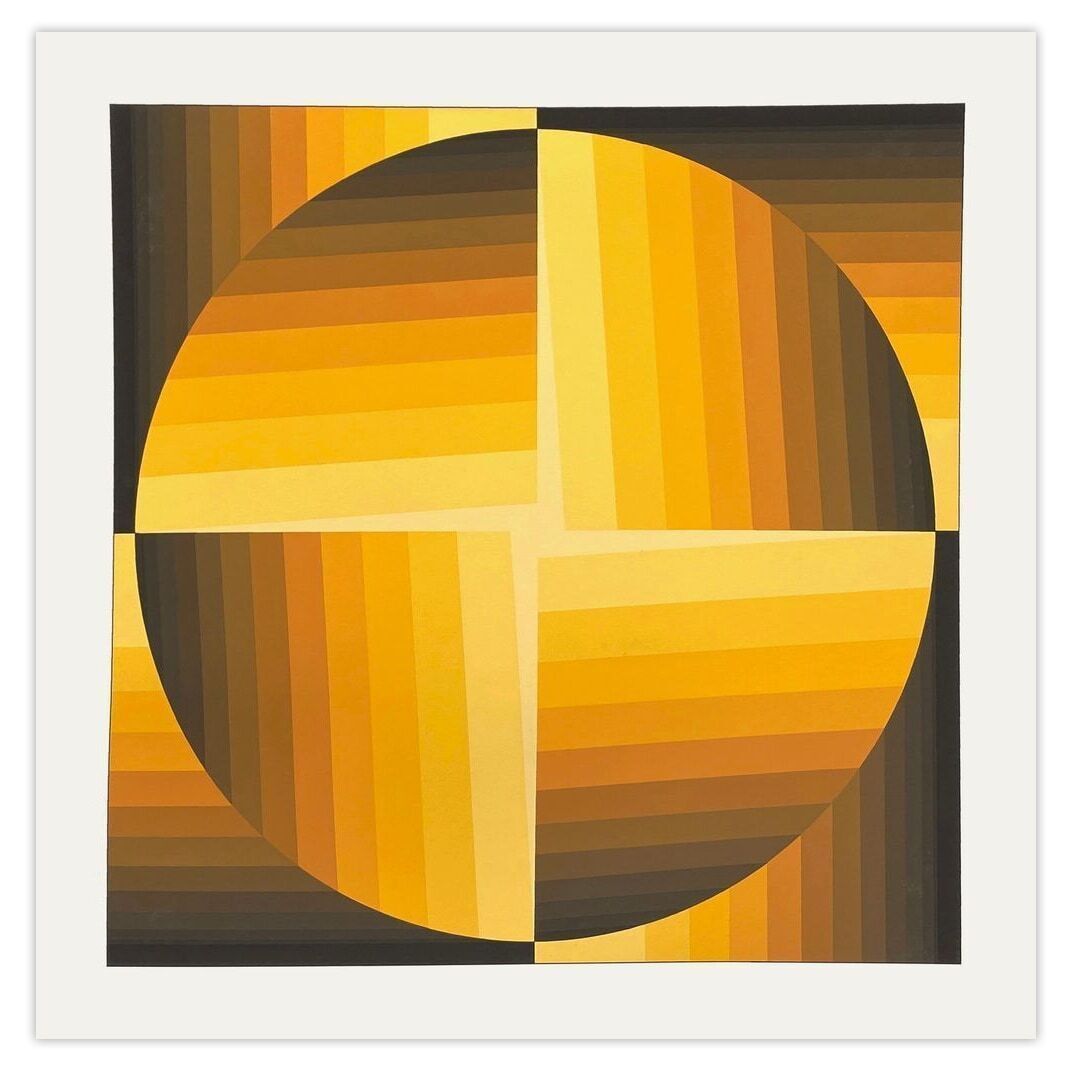 Enrique Careaga Zeefdruk Composition Cinétique 1975
