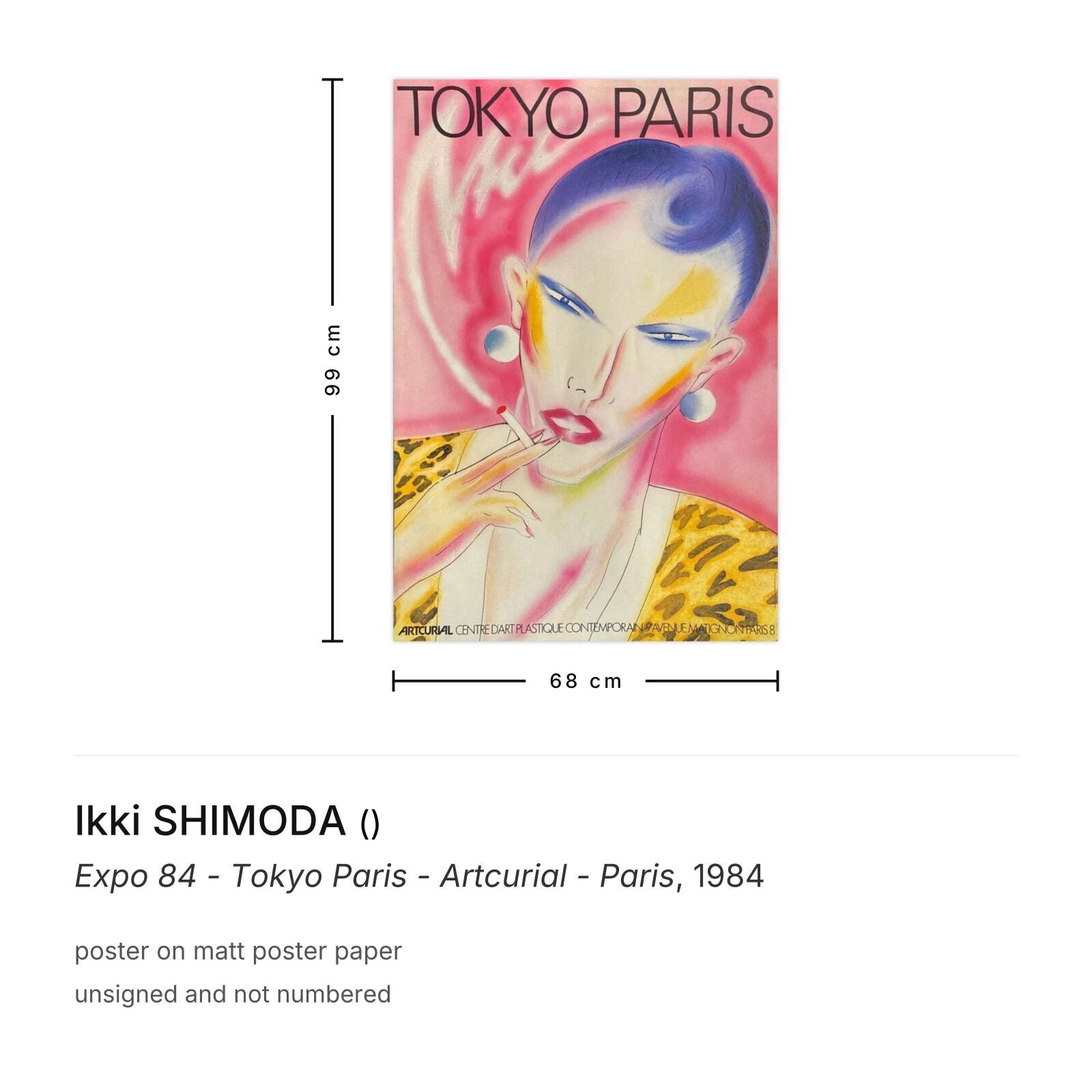 Ikki Shimoda Poster Expo 84   Tokyo Paris   Artcurial   Paris photo furniture