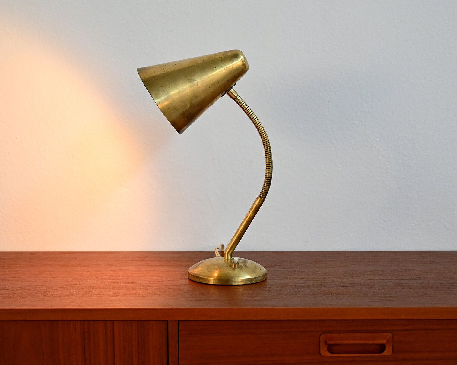 Scandinavische verstelbare tafellamp, ca. jaren 1950