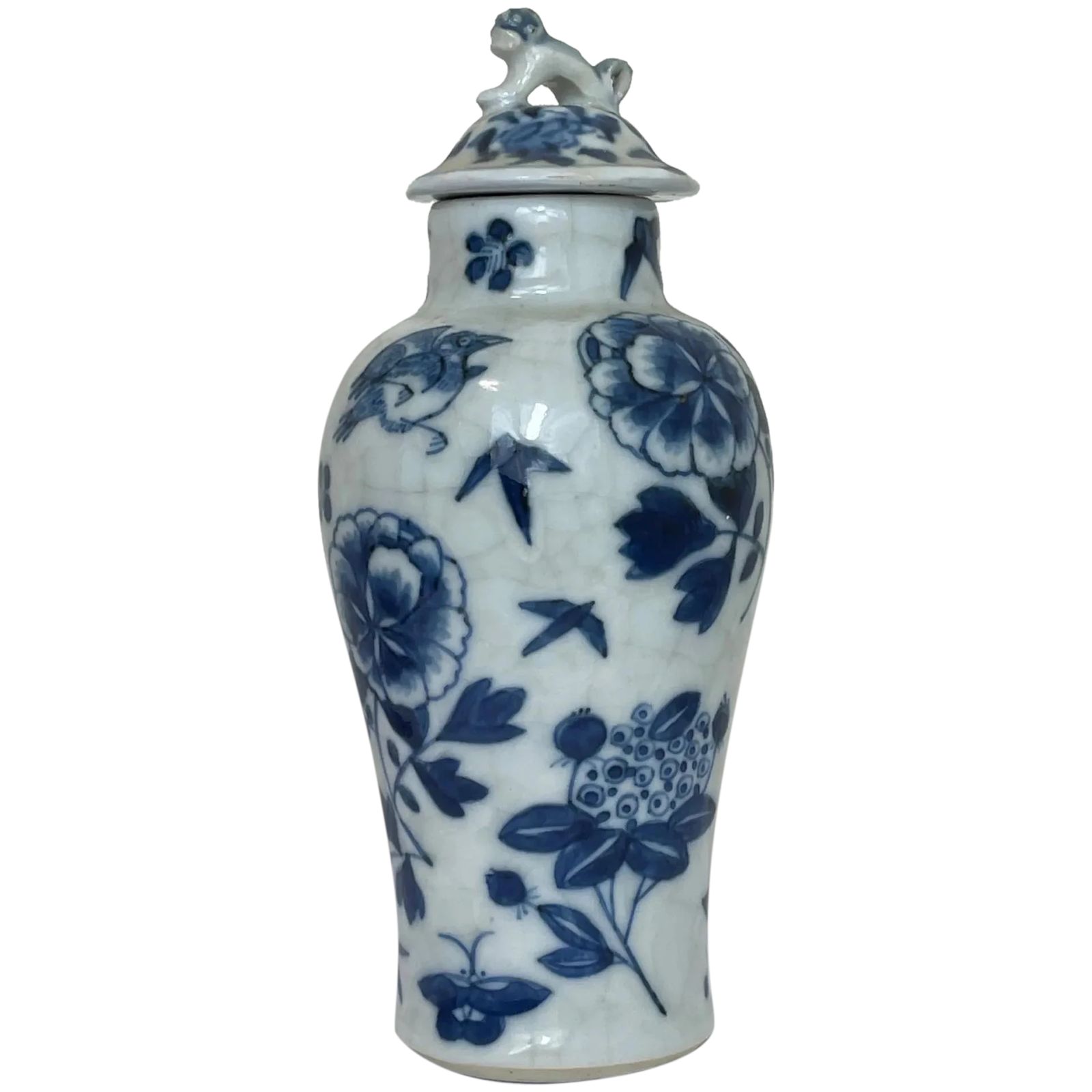 Chinese tempelvaas met Foo Dog, 19e eeuw