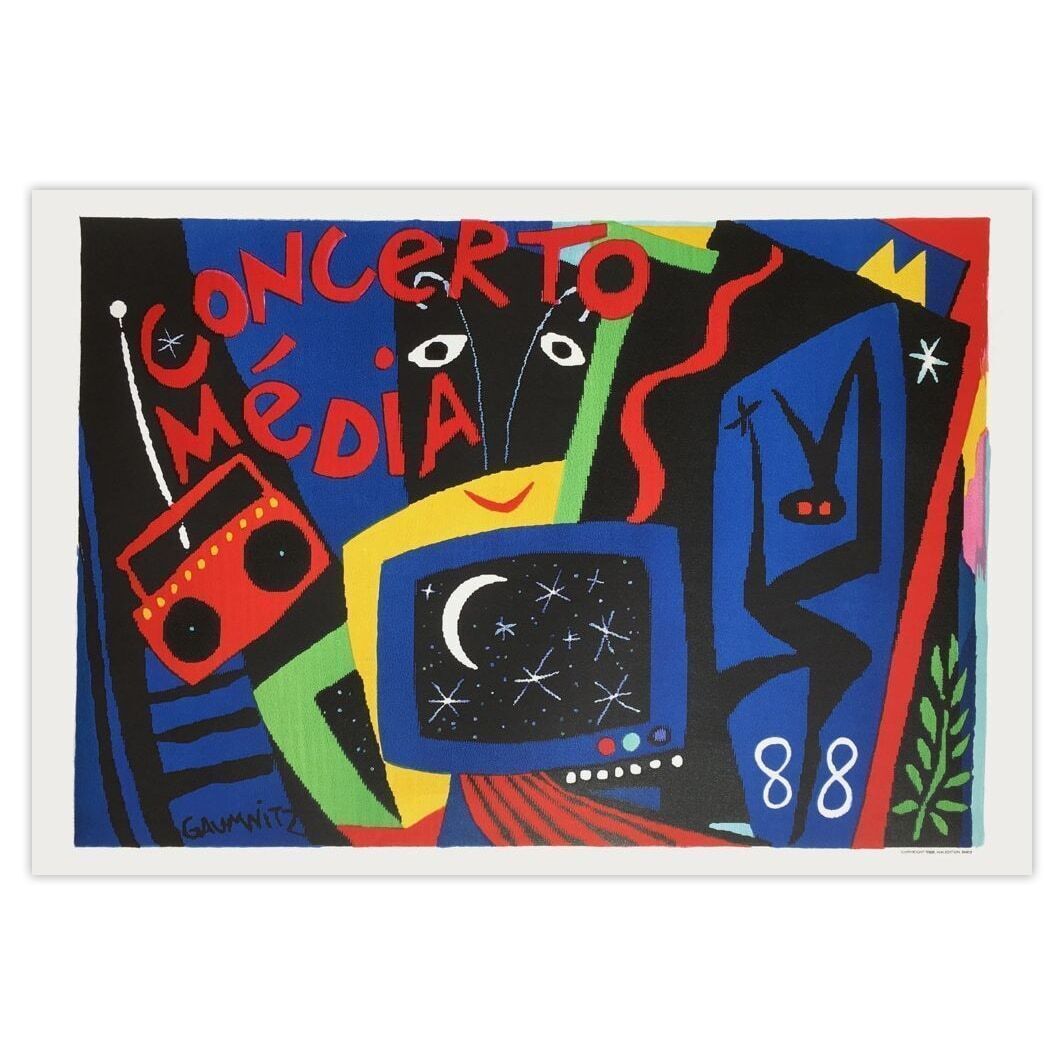 Michaël Gaumnitz Poster Concerto Media I 1988