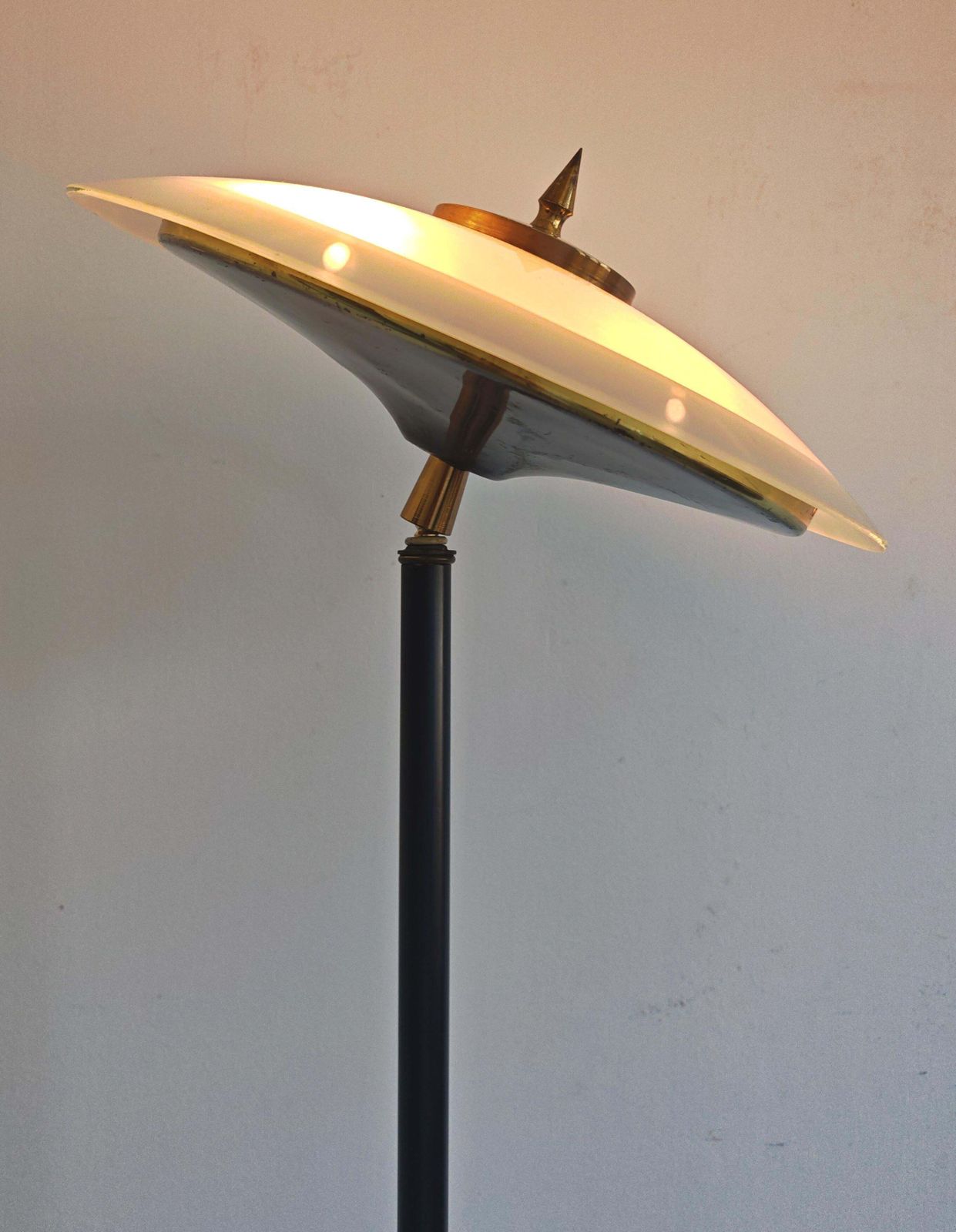Rare Mid Century Wall Floor Lamp Attr. To Pietro Chiesa For Fontana Arte, Italy photo furniture