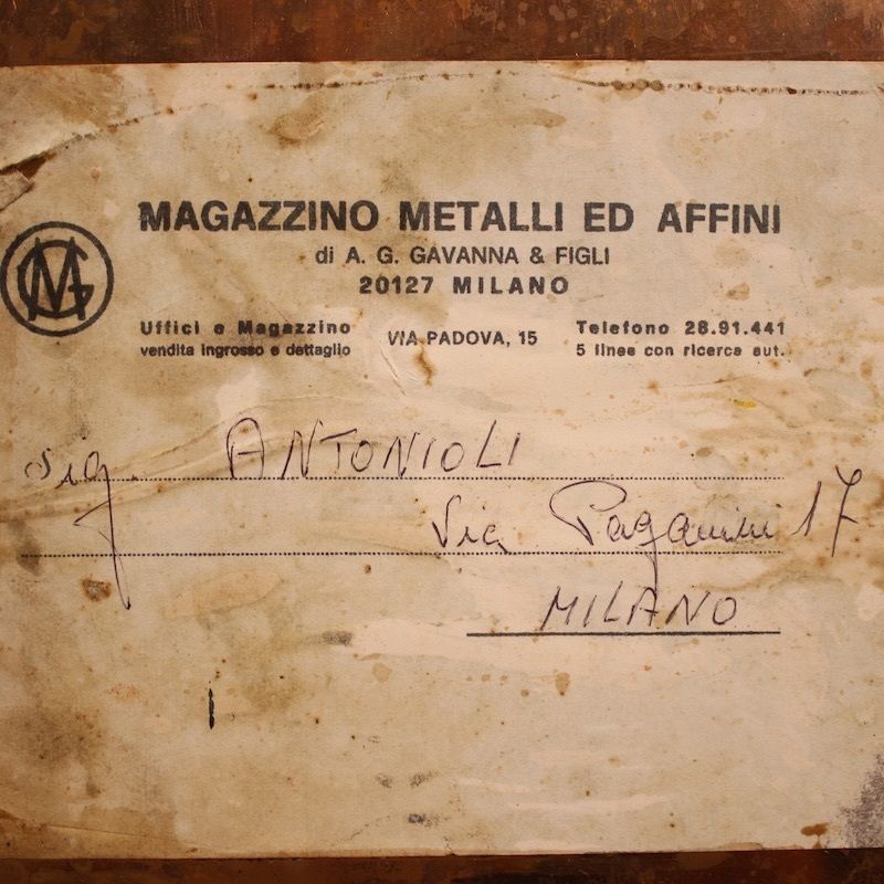 photo for sale Italiaans stilleven op koper, gesigneerd Antonioli