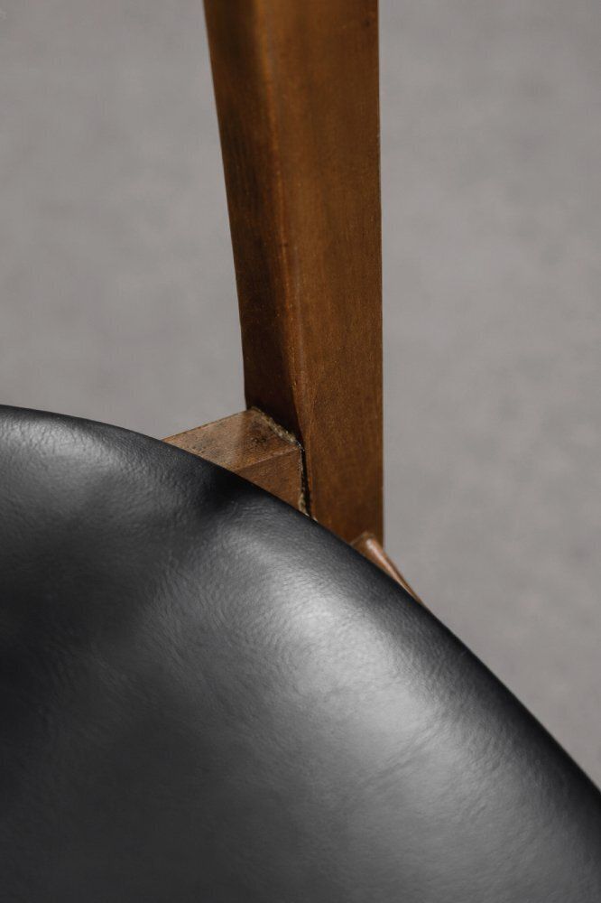 Mid-Century Scandinavisch Modern eetkamerstoelen in beuk en teak, jaren 1960, set van 4 photo for sale