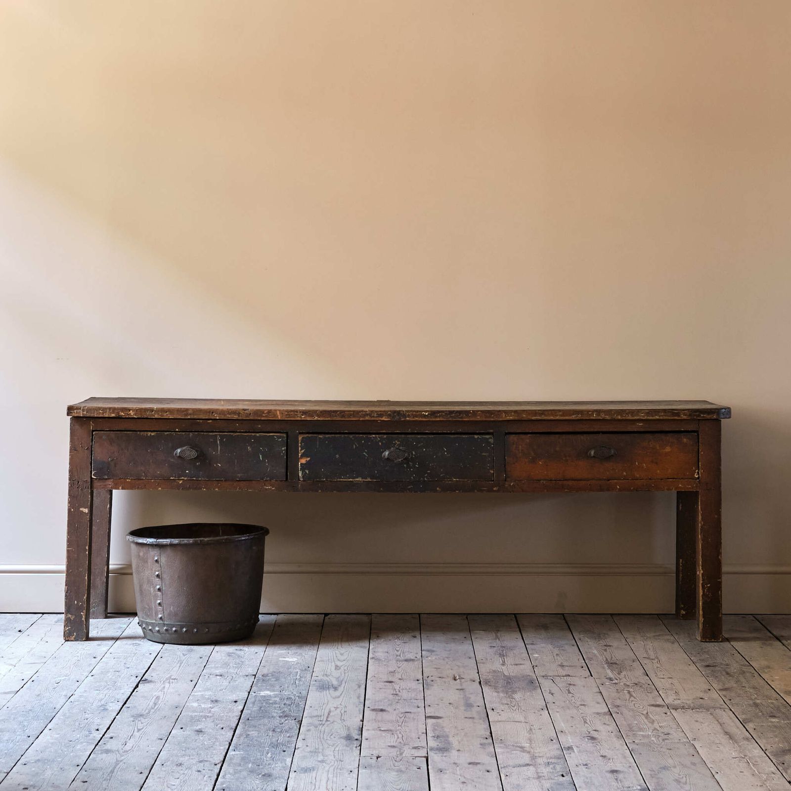 Georgian Pine Dresser Base, 1800s