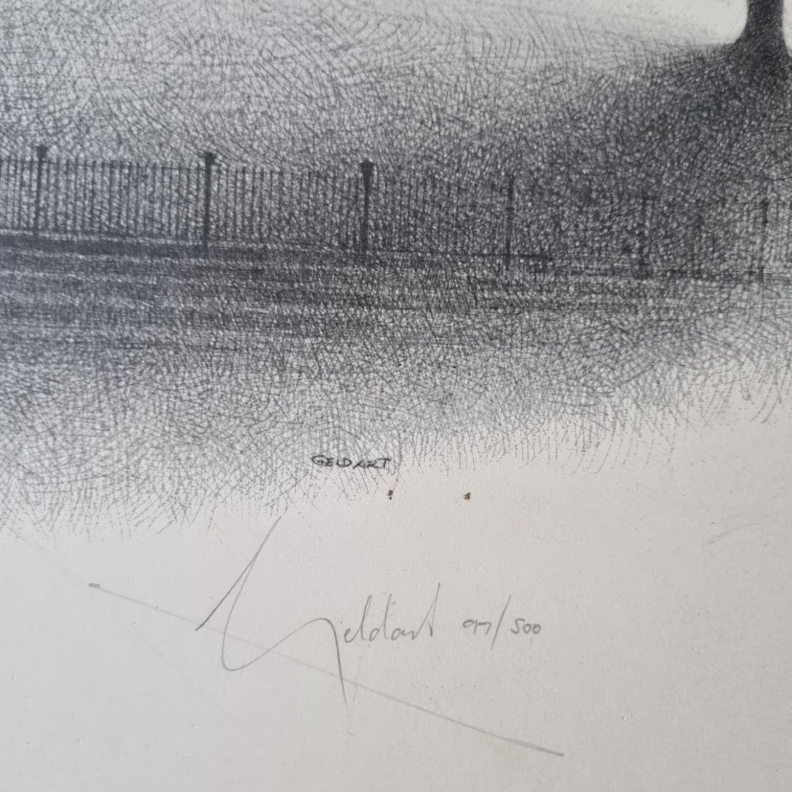 Groot gesigneerd William Geldart genummerd limited edition print van Criccieth Castle in Wales photo 65.0