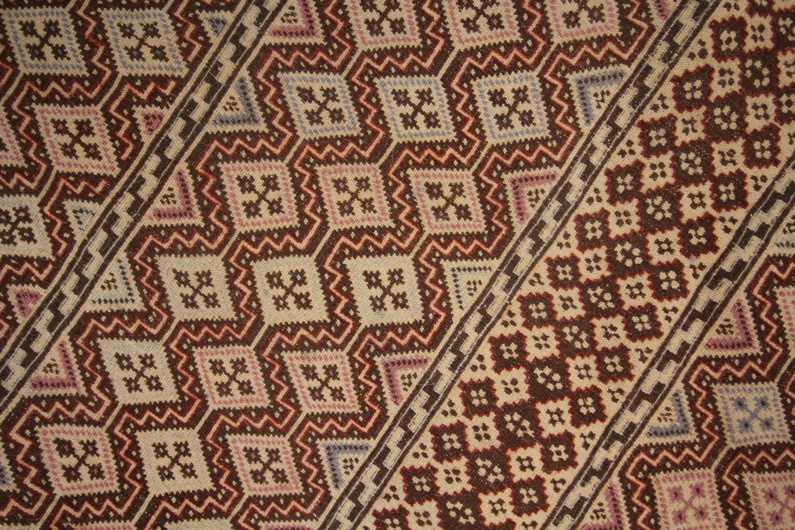 Old Brown Sumak Rug Handmade Flat Woven Oriental Antique Area Rug photo buy