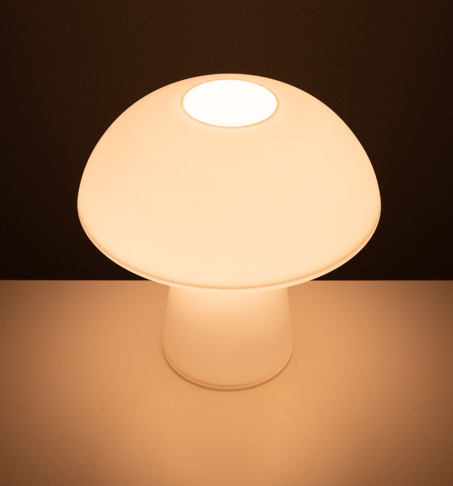 Large Mushroom Table Lamp By Glasshutte Limburg Germany 1970s photo vinterior