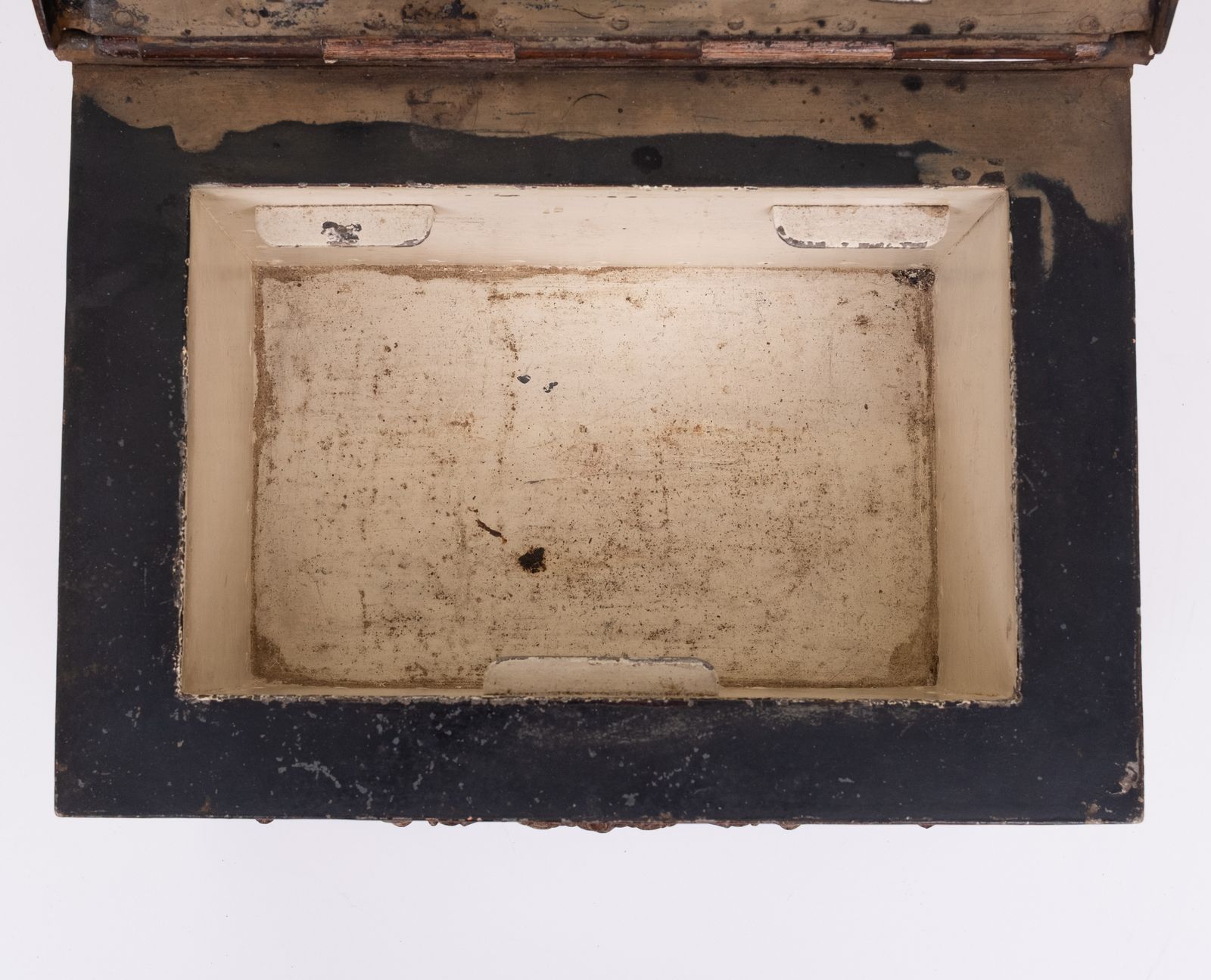 photo furniture Antieke zware brandkast, 19e eeuw
