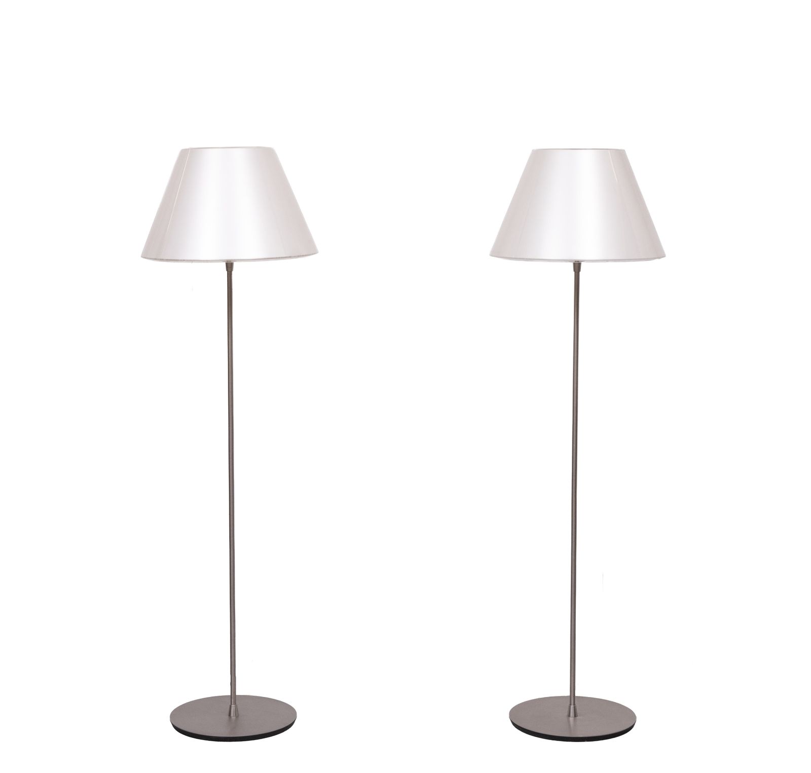 Modern Le Klint Floor Lamps, Polished Aluminum & Lucite, Sweden, 2010