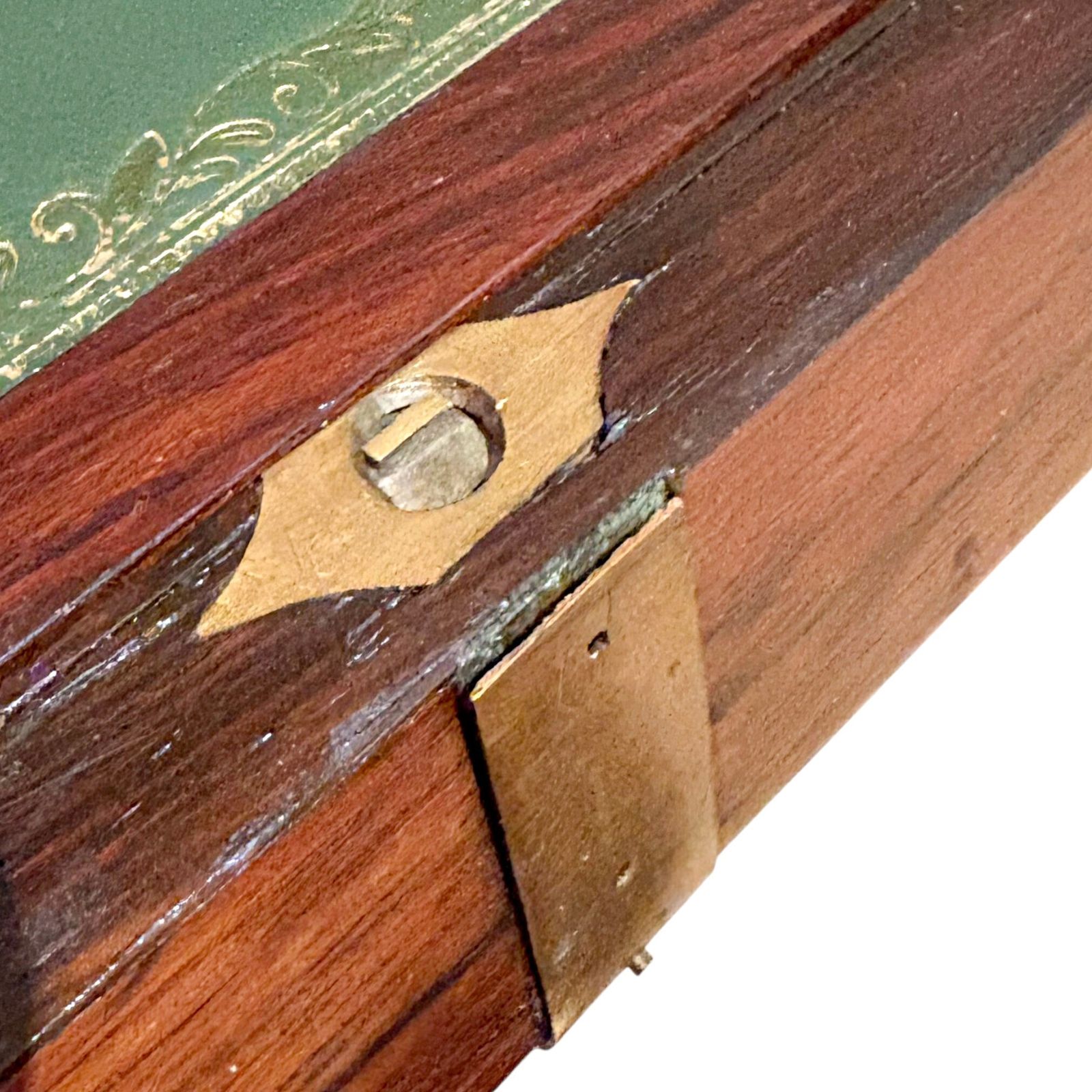 photo vinterior Large Victorian Mahogany Writing Slope, Brass Mounts, Working Key, Secret Drawers