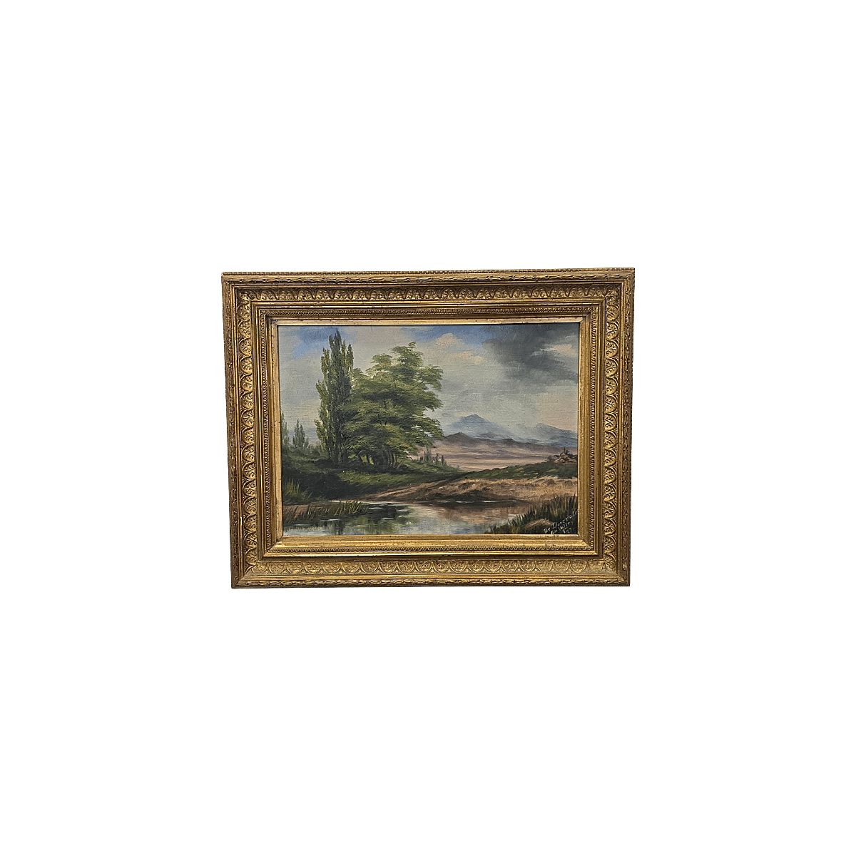 Ancienne peinture intitulée The Dovedale, vers 1900