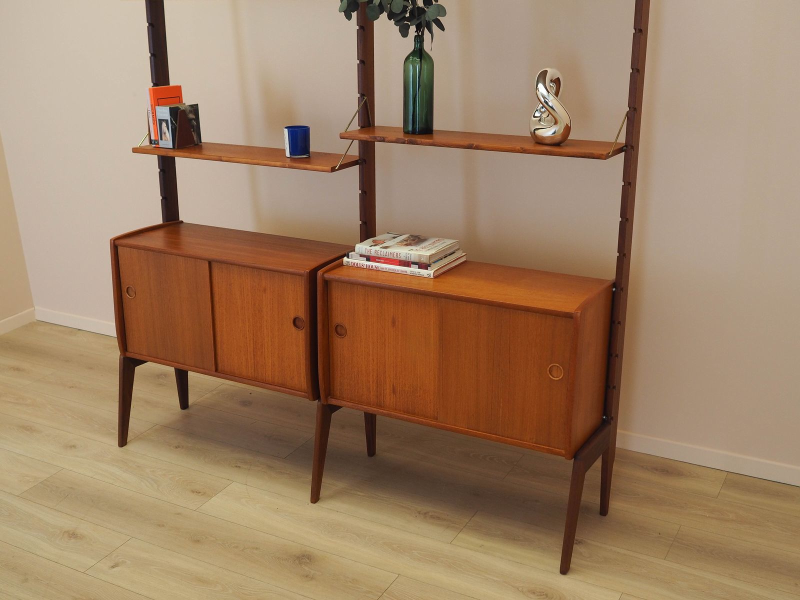 Teakhouten modulaire kast, Noors design, ca. jaren 1960, geproduceerd door Blindheim Mobelfabrikk, ontworpen door John Texmon en Einar Blindheim photo Meubels