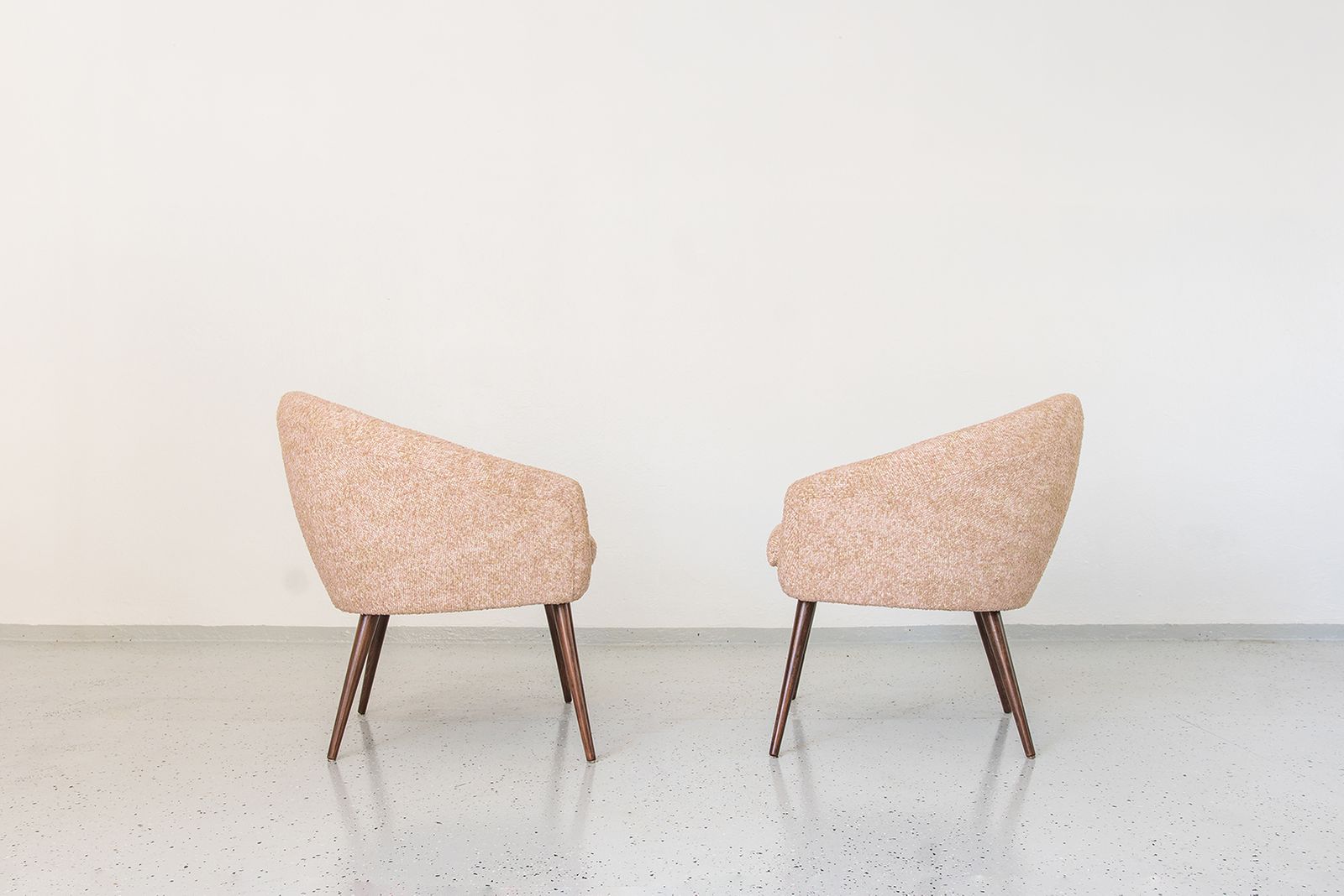Vintage Pink Shell Armchairs From Lfm, Poland, 1970s, Set Of 2 photo buy