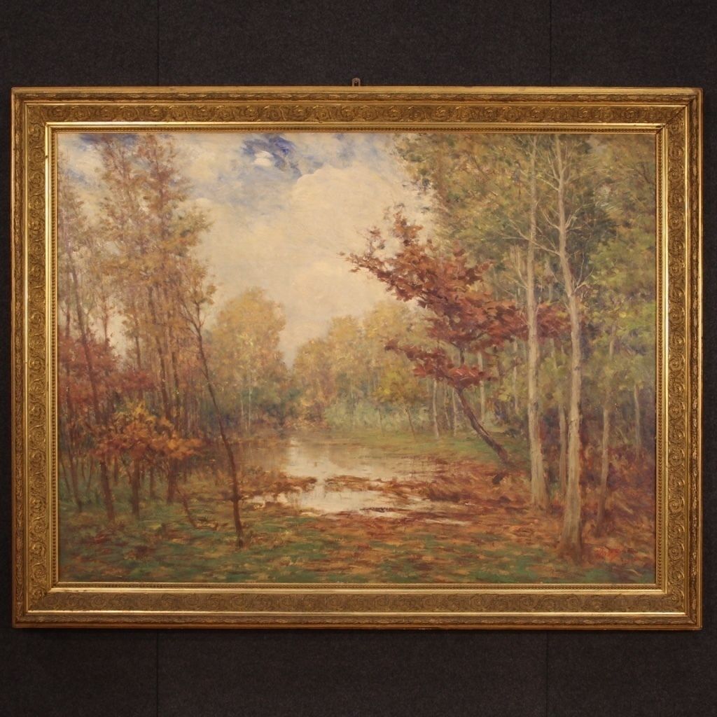 Grand paysage signé et daté 1940