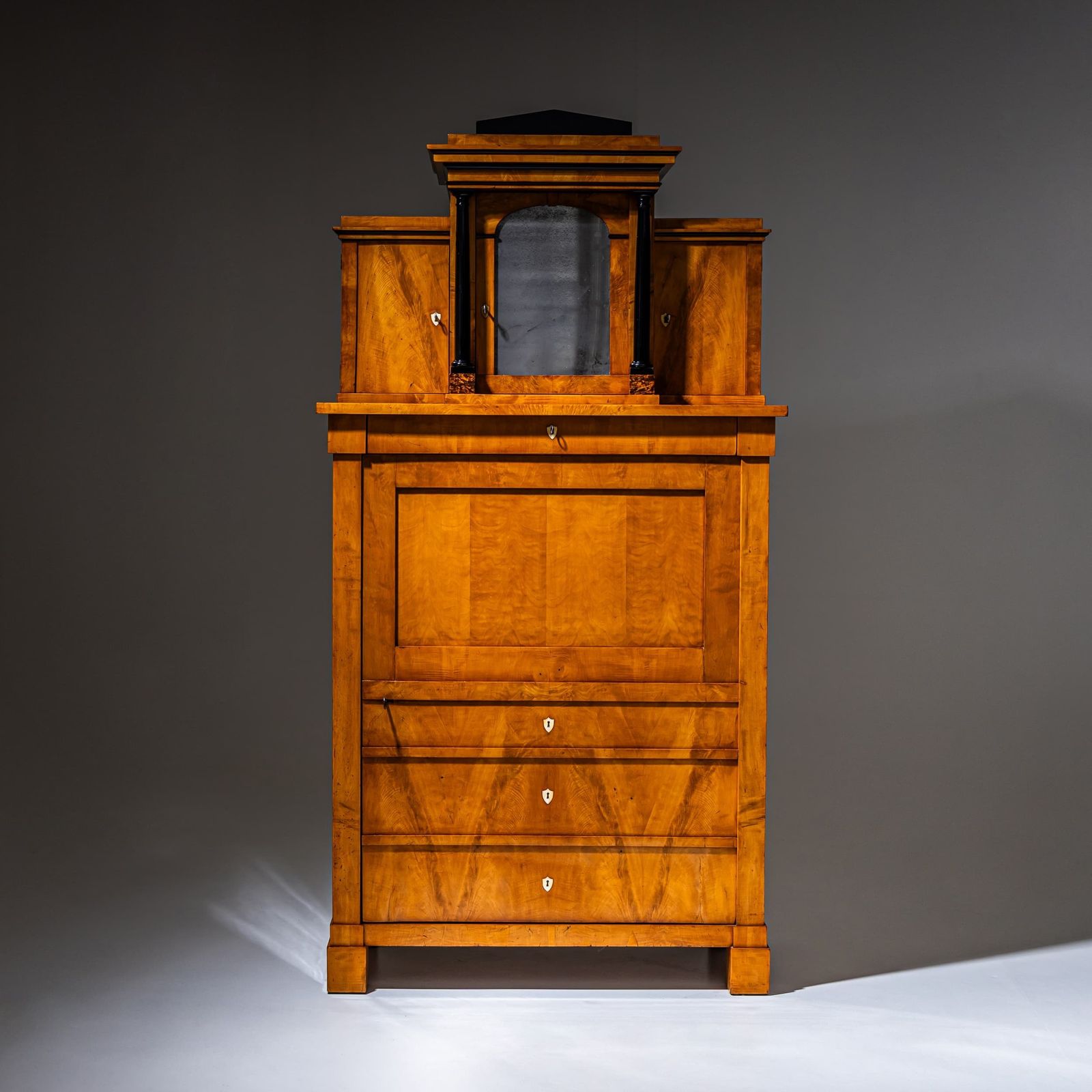 Biedermeier Nep-Secretaire Kabinet, Duitsland, ca. 1820