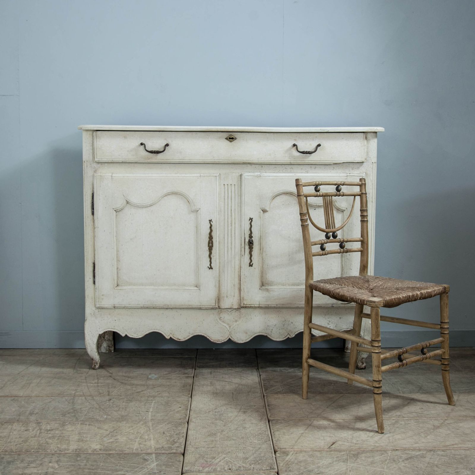 French Painted Buffet Sideboard photo vintage