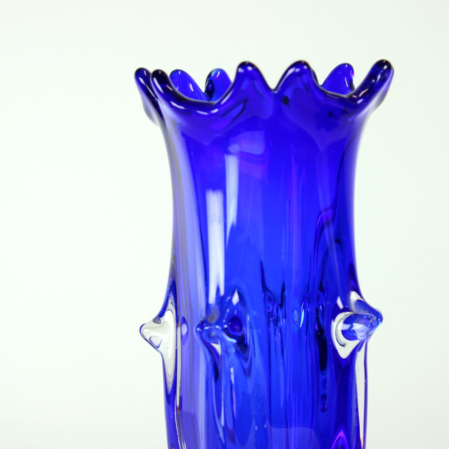 Kobaltblauw kunstglas set van Jaroslav Taraba voor Lednické Rovne, Tsjecho-Slowakije, ca. jaren 1960 photo buy