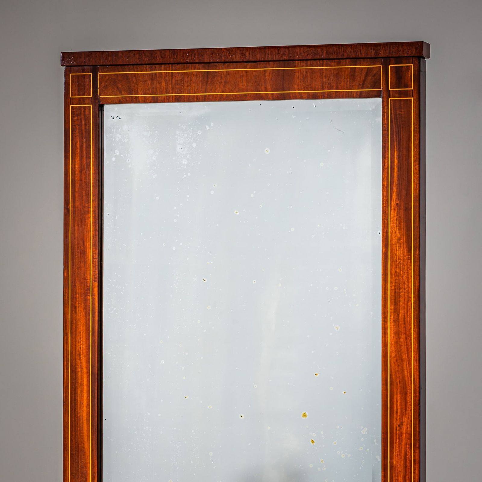 Biedermeier Mahogany Pier Mirror With Console, Northern Germany, Circa 1830 photo vintage