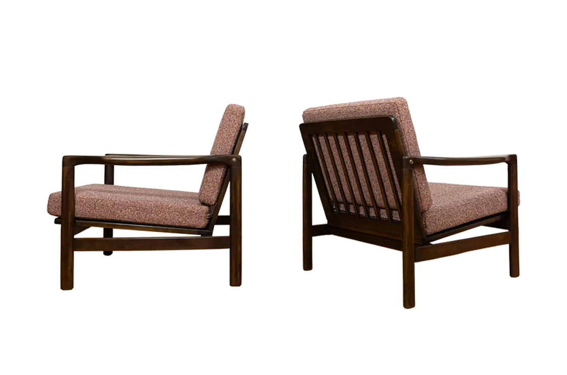 Mid-Century Modern fauteuils van Zenon Bączyk, ca. jaren 1960, set van 2