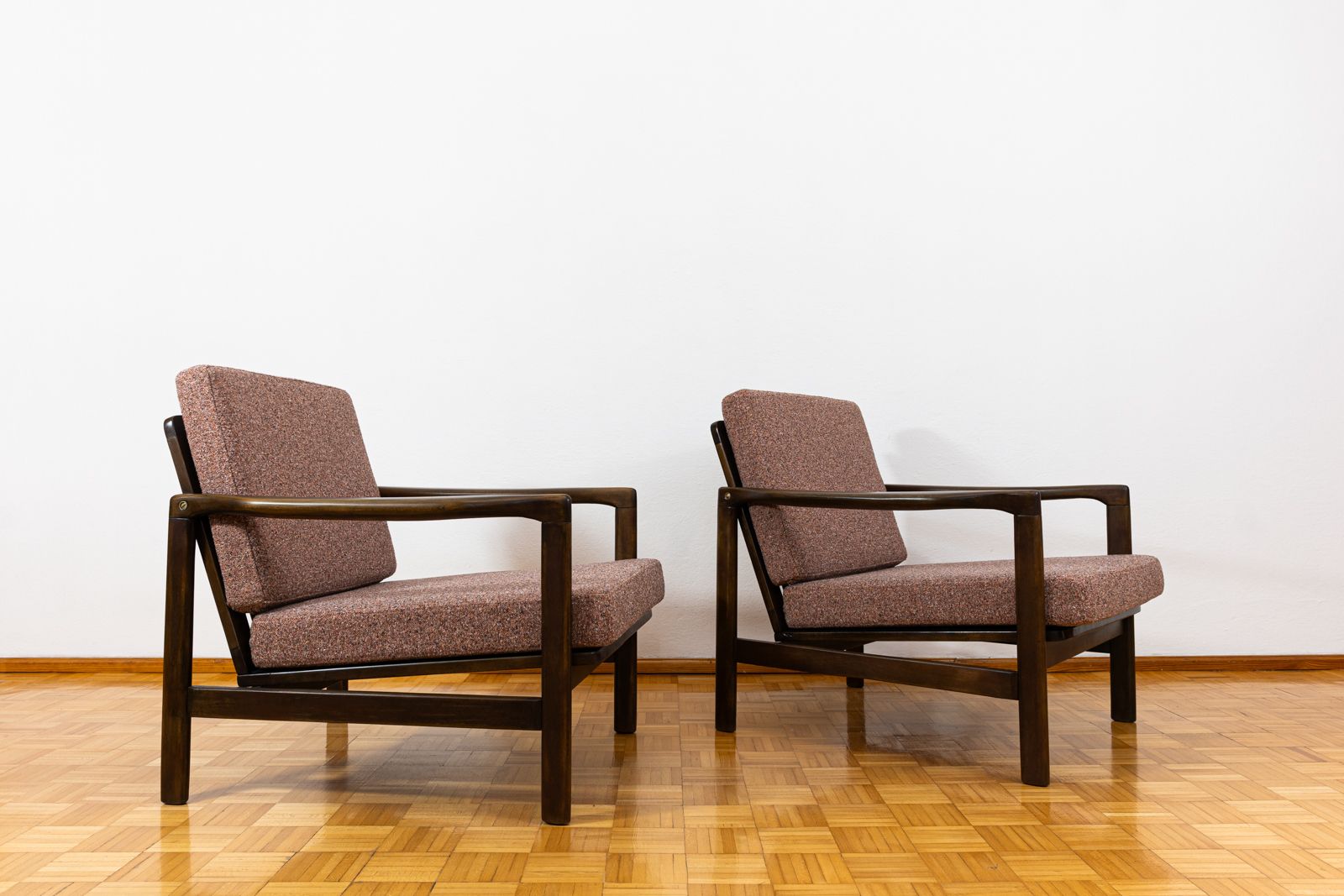 Mid-Century Modern fauteuils van Zenon Bączyk, ca. jaren 1960, set van 2 photo for sale