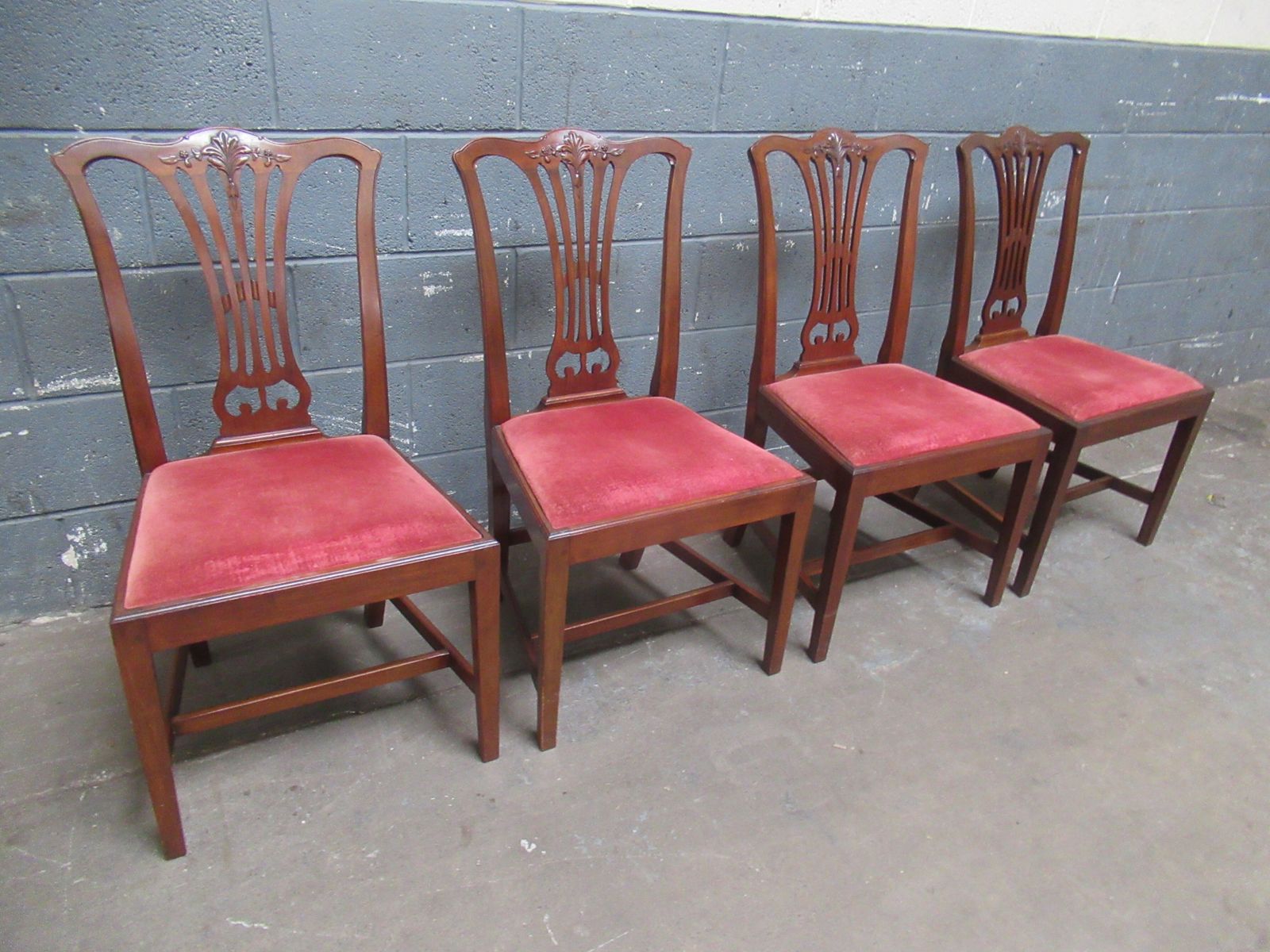 Set Of   Four Edwardian   Period Mahogany Dining Chairs