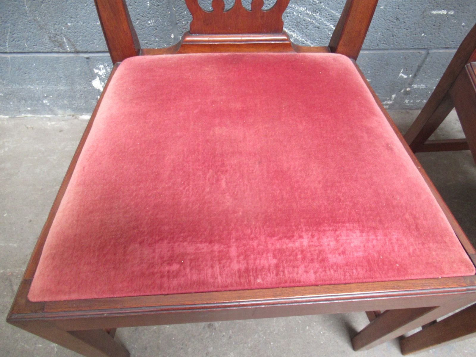 Set Of   Four Edwardian   Period Mahogany Dining Chairs photo Furniture