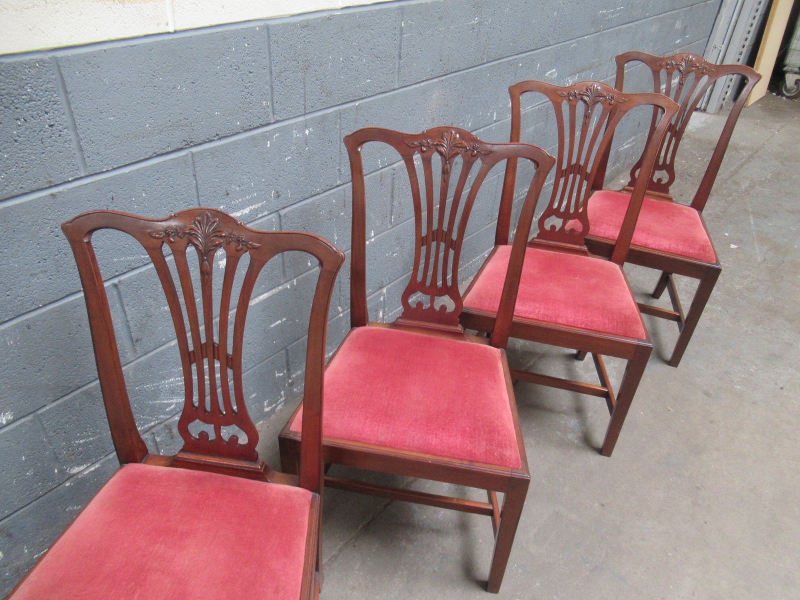 photo for sale Set Of   Four Edwardian   Period Mahogany Dining Chairs