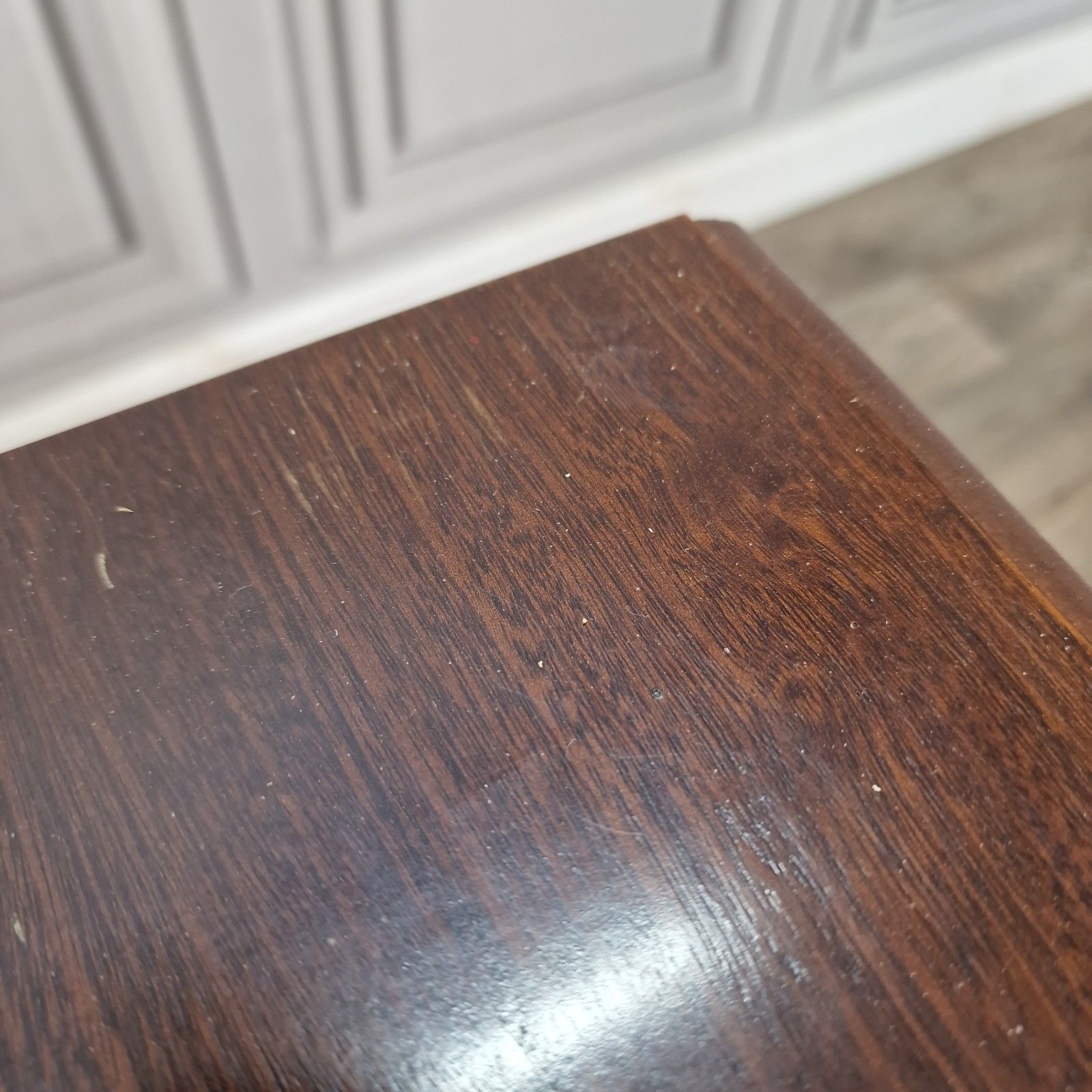 photo vinterior Vintage Mahogany Bedside Cabinet Table Two Drawer Chest Georgian Revival