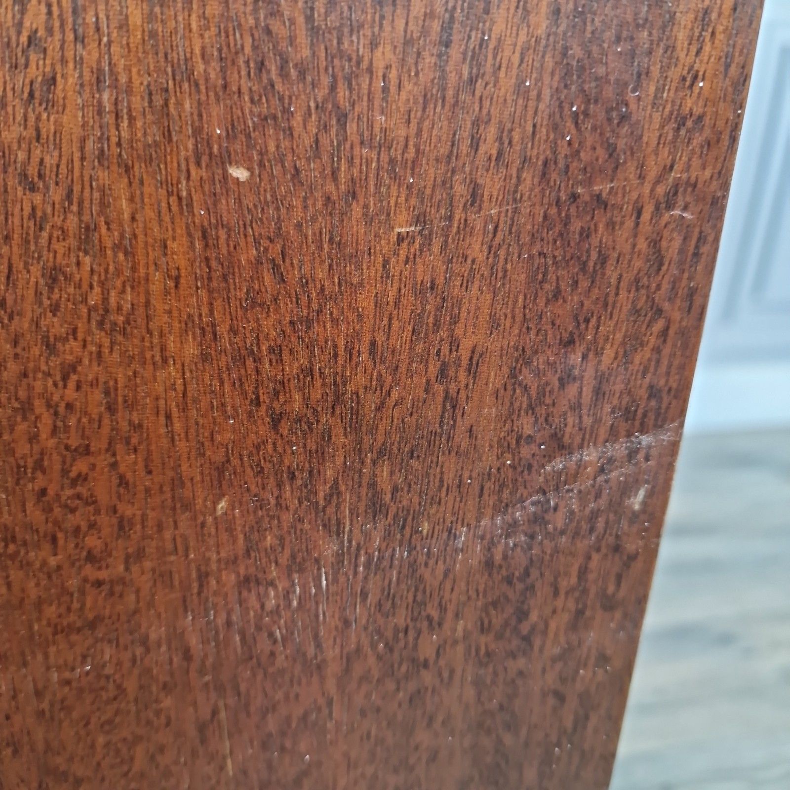 photo vintage Vintage Mahogany Bedside Cabinet Table Two Drawer Chest Georgian Revival