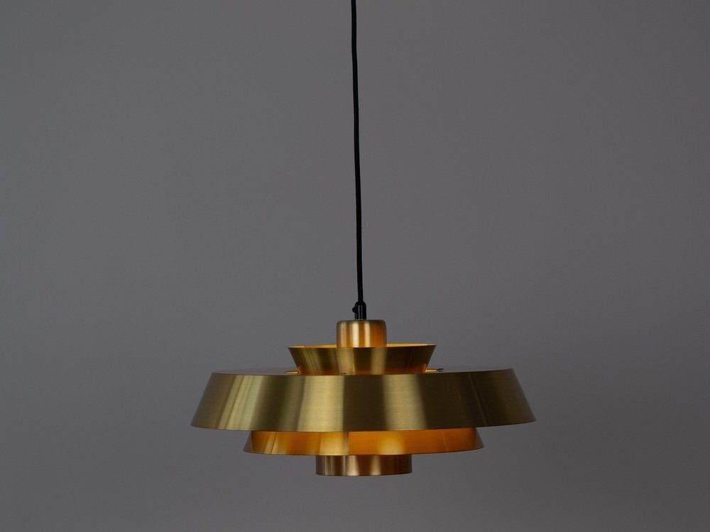 Vintage Deense Nova hanglamp van Jo Hammerborg voor Fog & Mørup, 1963 photo furniture