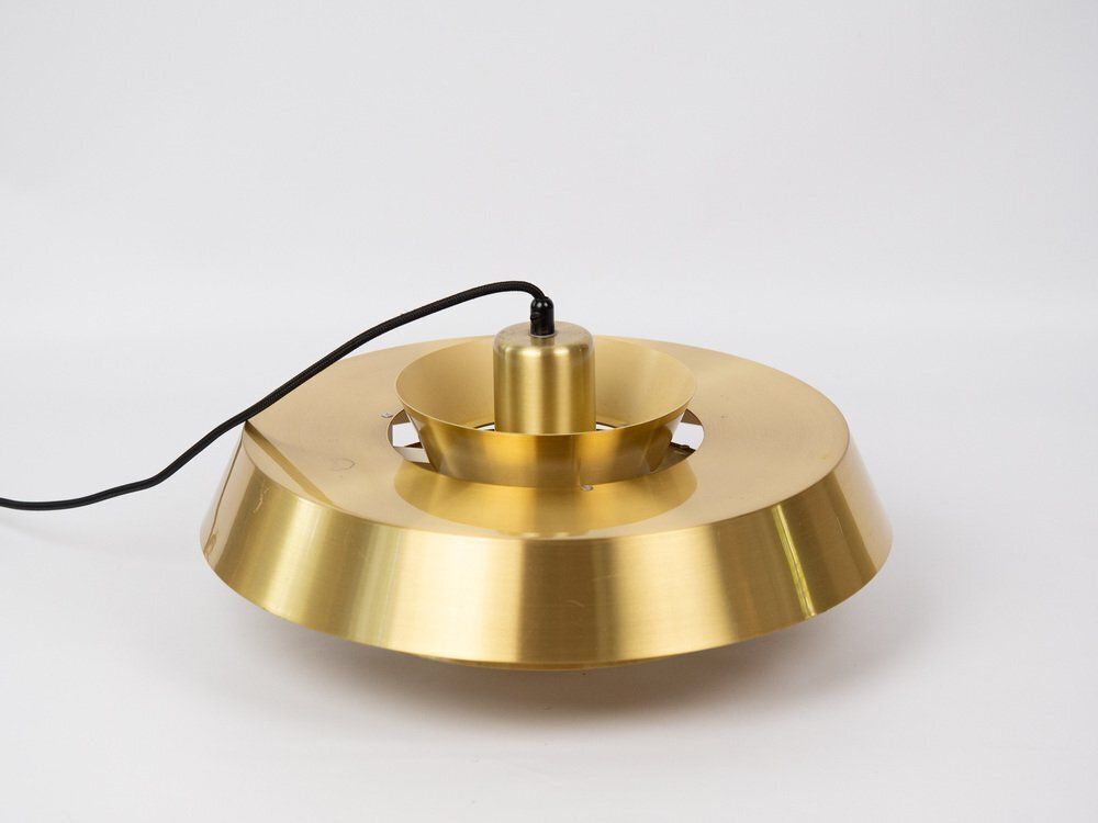 Vintage Deense Nova hanglamp van Jo Hammerborg voor Fog & Mørup, 1963 photo Verlichting