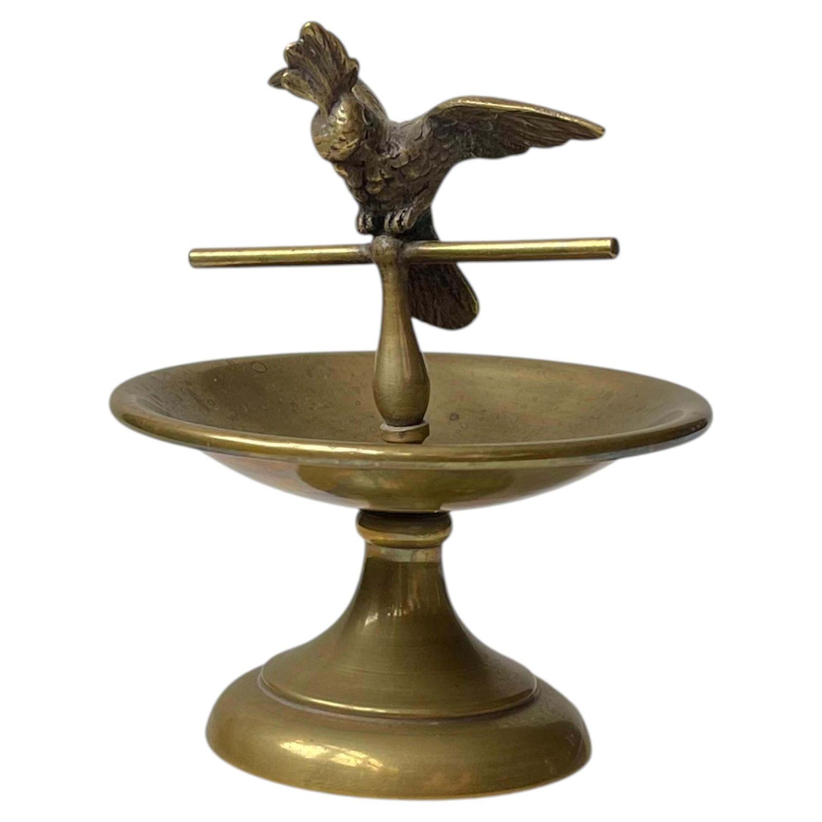Plateau à bagues Art déco avec cacatoès en bronze, Vienne, 1920