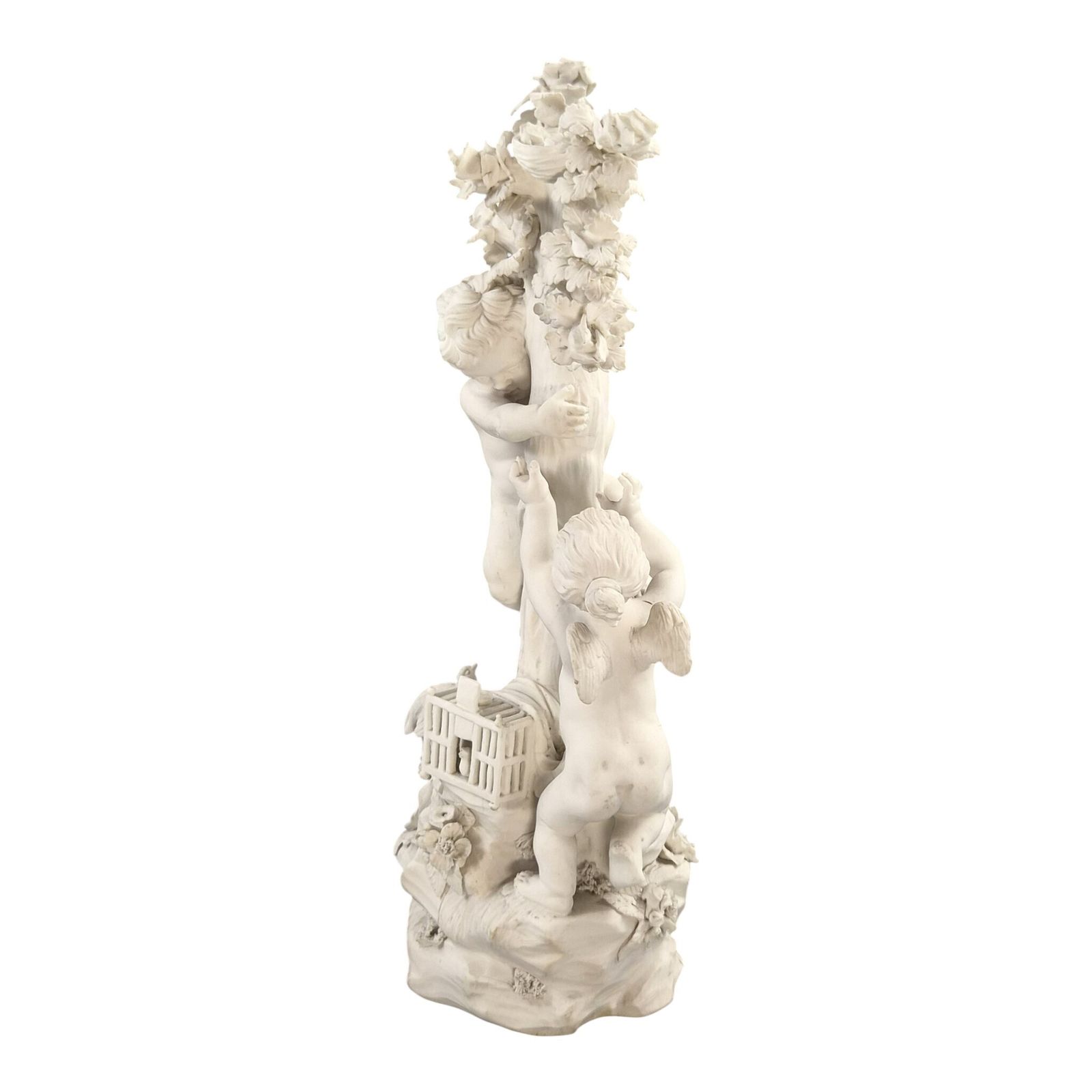 Zeldzame Derby biscuit porselein figuurgroep, Four Elements No. 48, ca. 1773 photo furniture