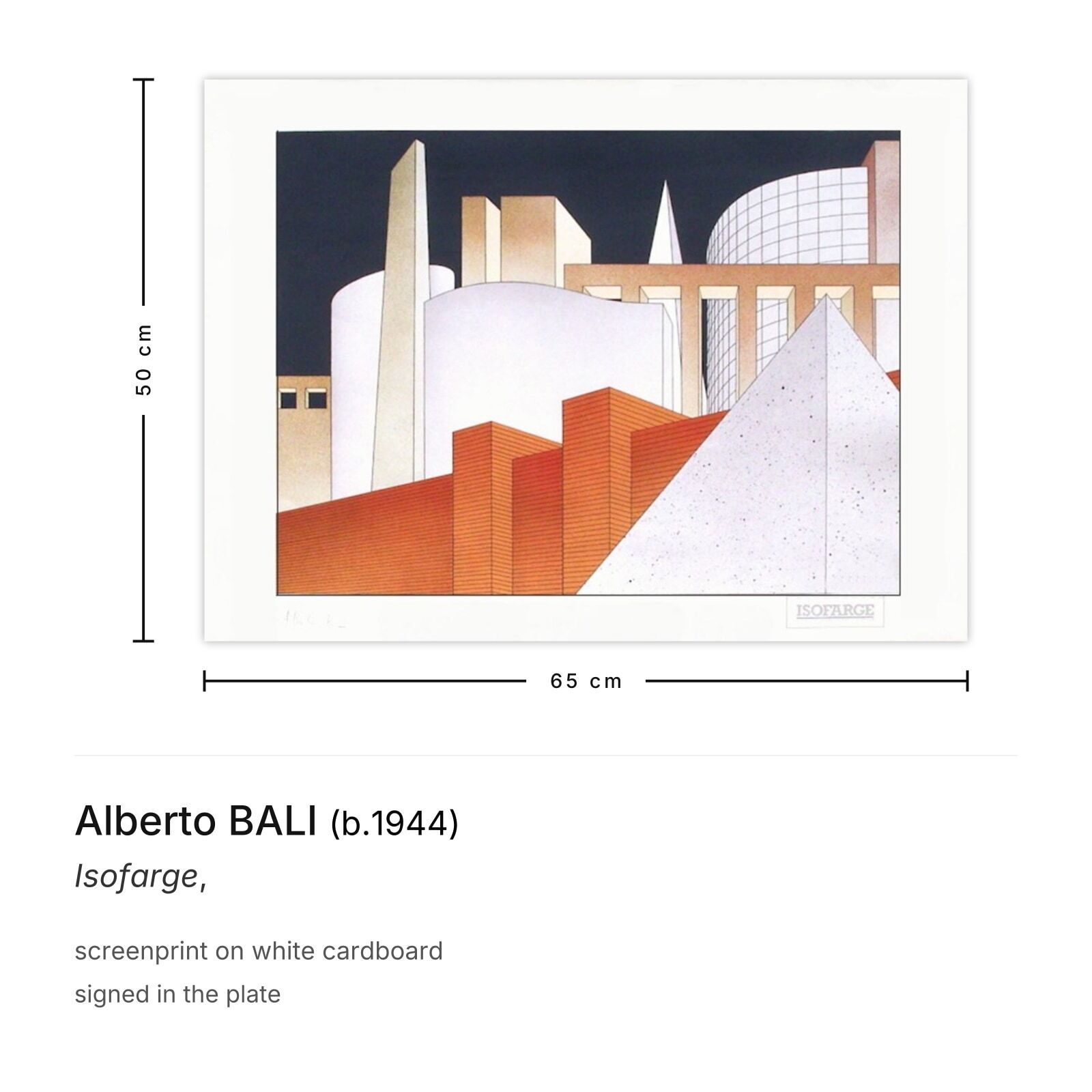 Alberto Bali Screenprint Isofarge photo furniture