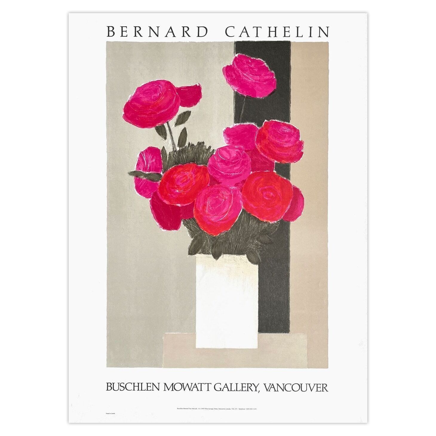 Bernard Cathelin Poster Expo 88 Buchlen Mowatt Gallery Vancouver