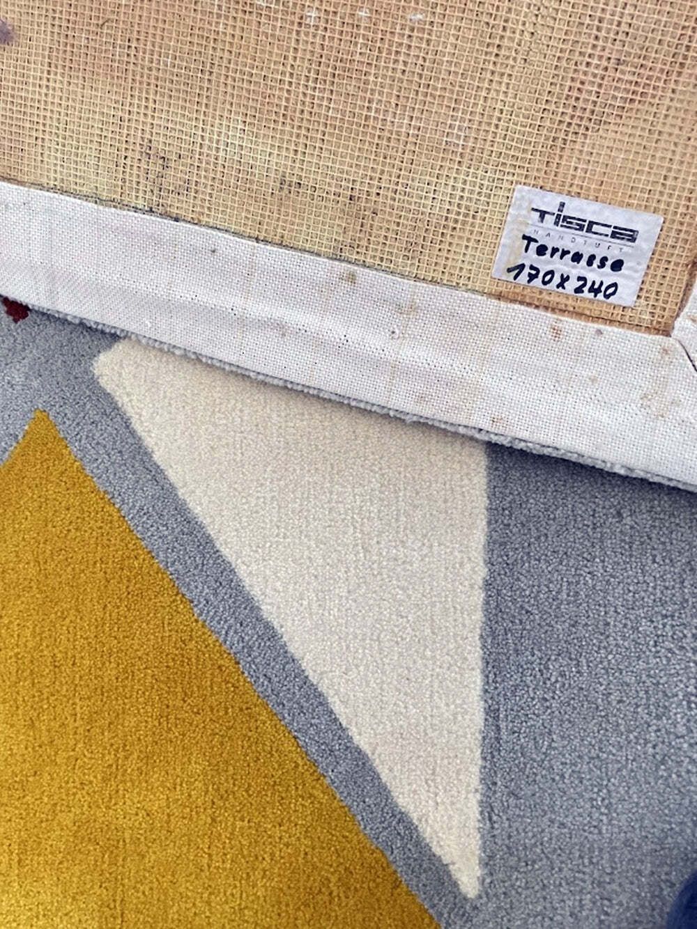"Terrasse" handgetuft vloerkleed van Tisca Switzerland, jaren 1990 photo buy