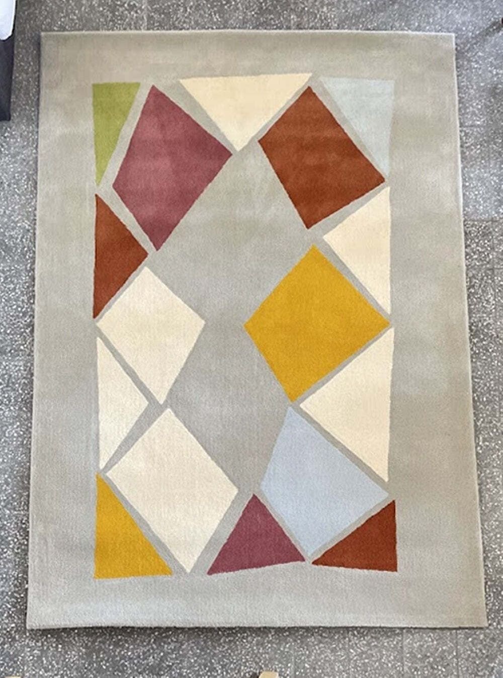 "Terrasse" Hand Tufted Rug By Tisca Switzerland 1990s photo vintage